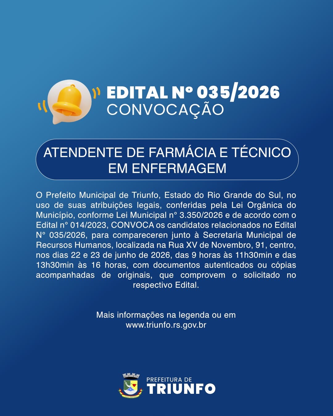 EDITAL N⁰ 035/2026