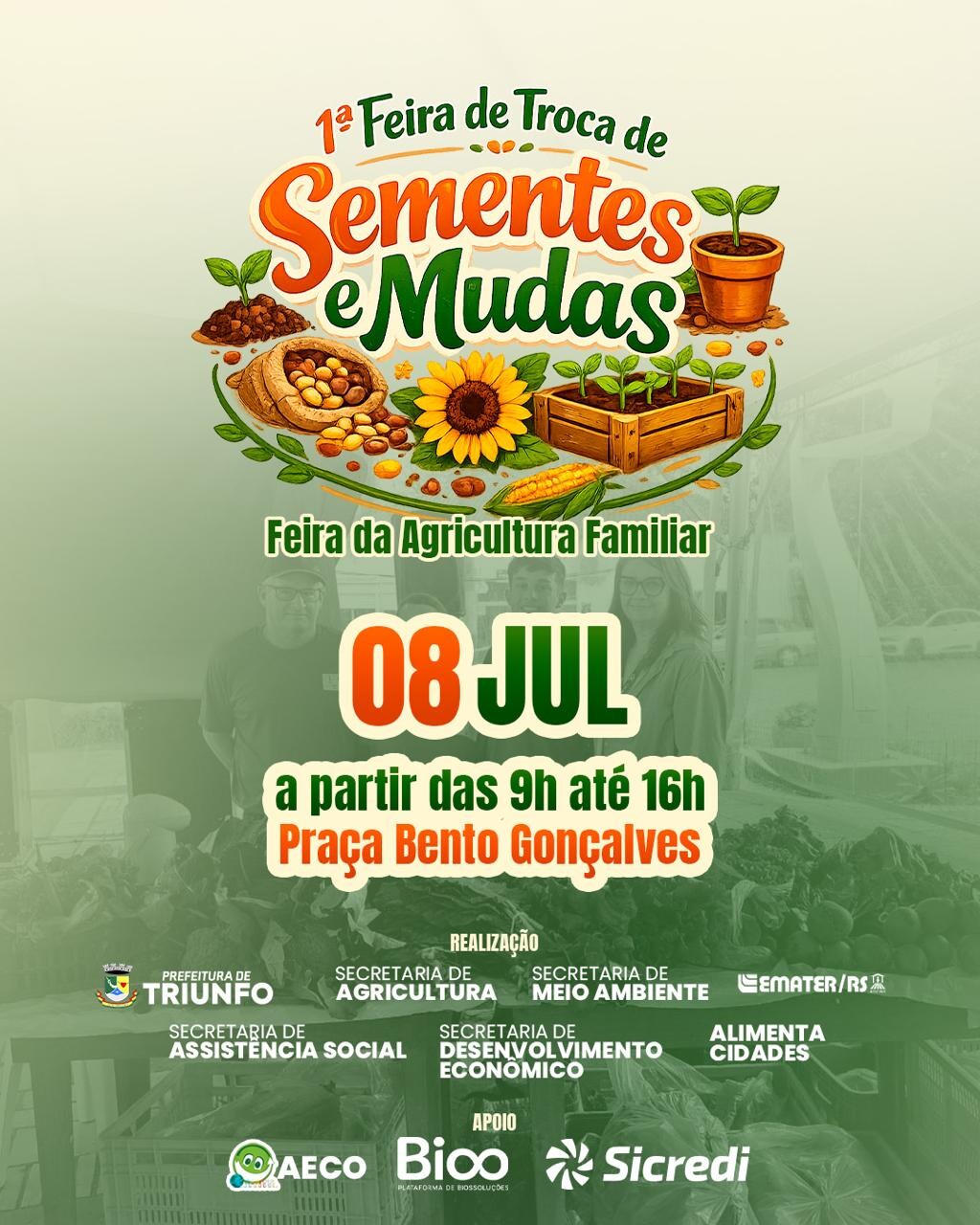 1ª FEIRA DE TROCA TROCA DE SEMENTES E MUDAS