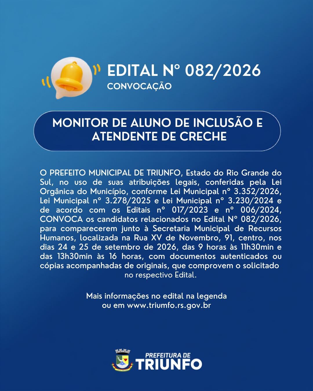 EDITAL N⁰ 082/2026